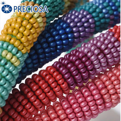 10/0 22m20 Preciosa Seed Beads Rocailles. Blue matte PermaLux.