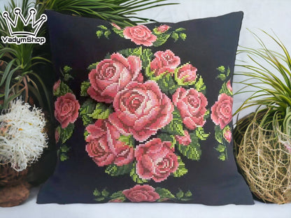 Pillow Embroidery Kit - DIY Bead Craft for a Charming Home Decor - VadymShop