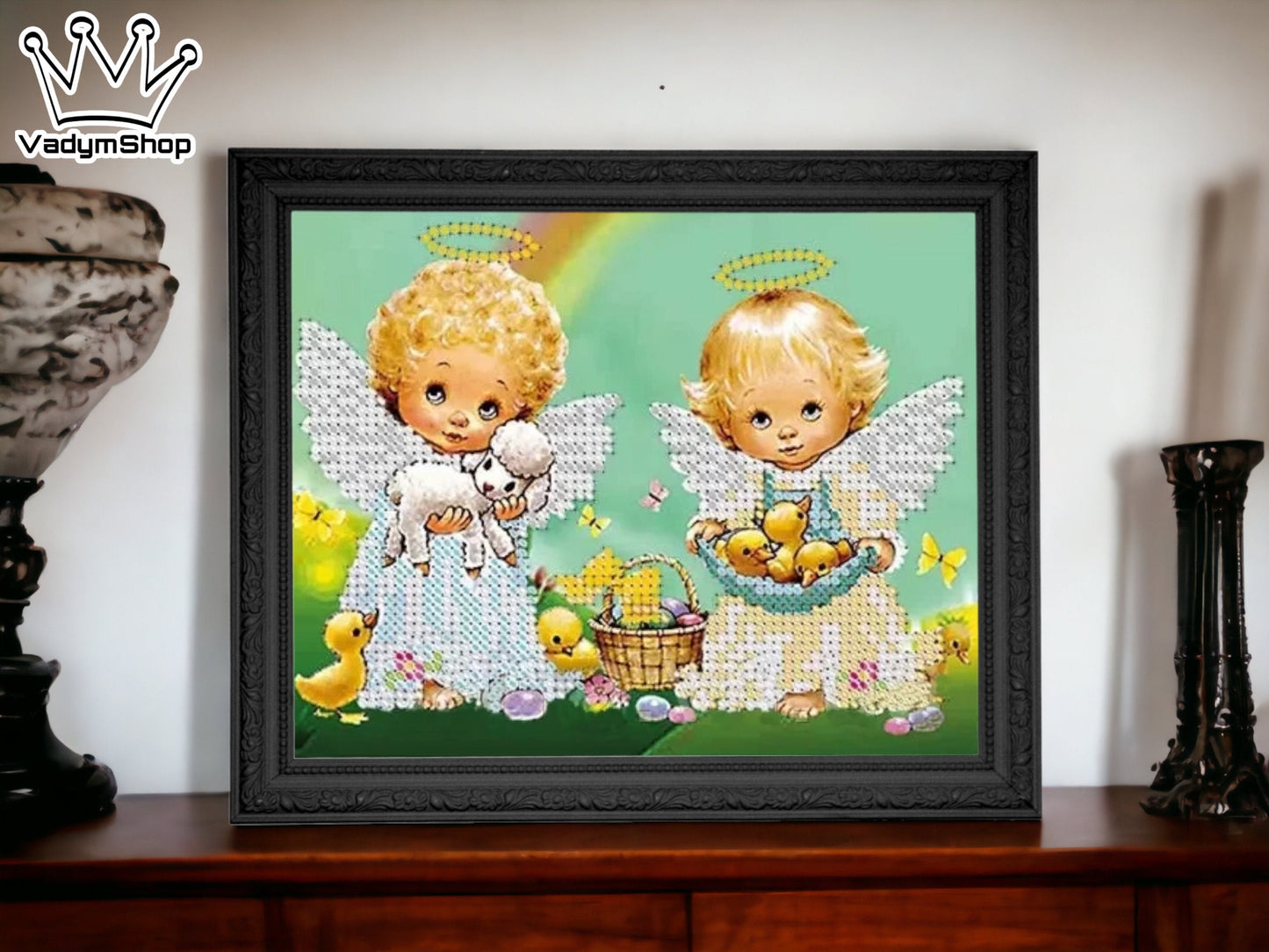 Bead embroidery kit "Angels". - VadymShop