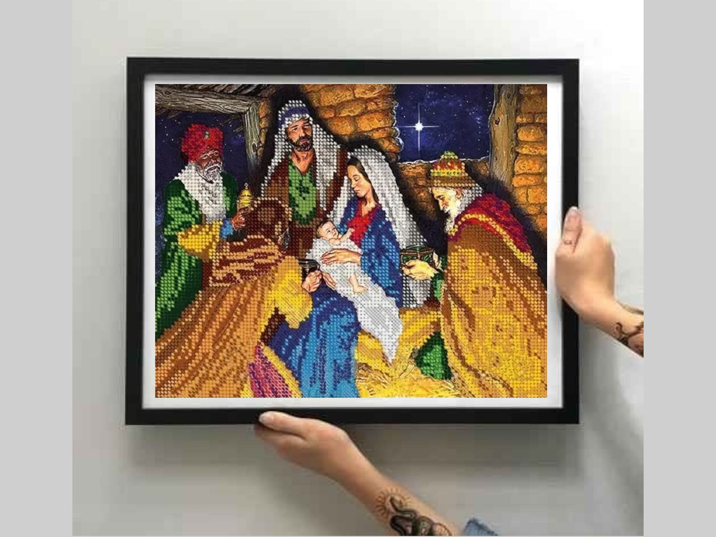 DIY Bead embroidery kit "Christ is born". - VadymShop